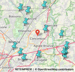 Mappa Via Garibaldi Giuseppe, 20863 Concorezzo MB, Italia (5.43571)