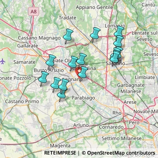 Mappa Via Gian Lorenzo Bernini, 20023 Cerro Maggiore MI, Italia (6.78375)