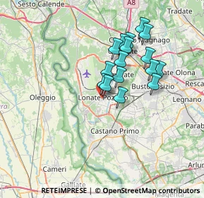 Mappa Via S. Antonino, 21015 Lonate Pozzolo VA, Italia (5.72813)