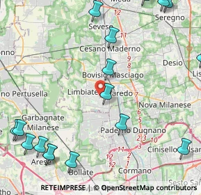 Mappa Via Trieste, 20051 Limbiate MB, Italia (6.365)