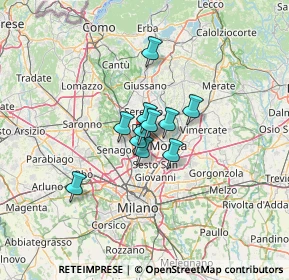 Mappa Via Federico Confalonieri, 20834 Nova Milanese MB, Italia (6.98818)