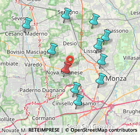 Mappa Via Federico Confalonieri, 20834 Nova Milanese MB, Italia (3.89273)