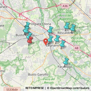 Mappa Via Don Luigi Castelli, 20025 Legnano MI, Italia (3.57333)