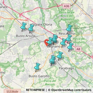 Mappa Via Don Luigi Castelli, 20025 Legnano MI, Italia (3.32385)