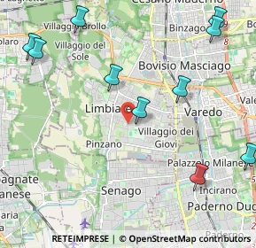 Mappa Viale Lombardia, 20051 Limbiate MB, Italia (2.78909)