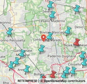 Mappa Viale Lombardia, 20051 Limbiate MB, Italia (6.1965)