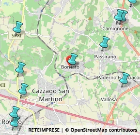 Mappa Via del Gallo, 25046 Cazzago San Martino BS, Italia (3.24455)