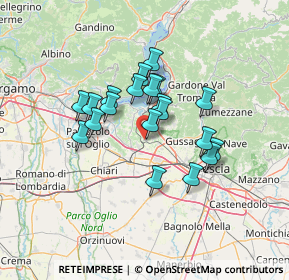 Mappa Via del Gallo, 25046 Cazzago San Martino BS, Italia (10.446)