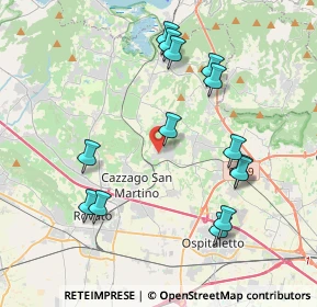 Mappa Via del Gallo, 25046 Cazzago San Martino BS, Italia (4.07214)