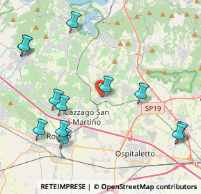 Mappa Via del Gallo, 25046 Cazzago San Martino BS, Italia (4.9275)