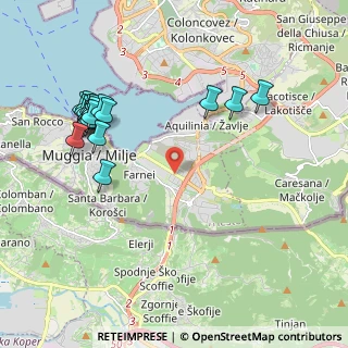 Mappa Strada delle Saline, 34015 Muggia TS, Italia (2.3065)