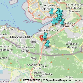 Mappa Strada delle Saline, 34015 Muggia TS, Italia (2.05182)