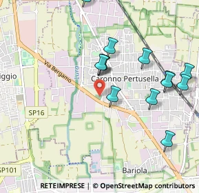 Mappa Via Bergamo, 21042 Caronno Pertusella VA, Italia (1.02077)