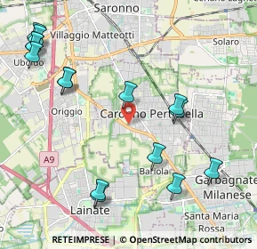 Mappa Via Bergamo, 21042 Caronno Pertusella VA, Italia (2.52867)