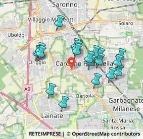 Mappa Via Bergamo, 21042 Caronno Pertusella VA, Italia (1.6645)