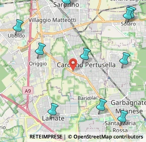 Mappa Via Bergamo, 21042 Caronno Pertusella VA, Italia (3.1225)
