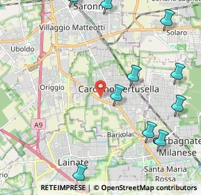 Mappa Via Bergamo, 21042 Caronno Pertusella VA, Italia (3.09538)