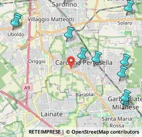 Mappa Via Bergamo, 21042 Caronno Pertusella VA, Italia (2.98923)