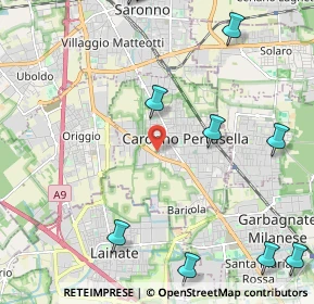 Mappa Via Bergamo, 21042 Caronno Pertusella VA, Italia (3.12583)