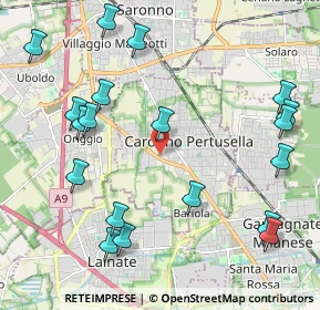 Mappa Via Bergamo, 21042 Caronno Pertusella VA, Italia (2.52842)