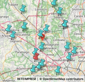 Mappa Via Bergamo, 21042 Caronno Pertusella VA, Italia (9.489)