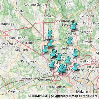 Mappa Via Bergamo, 21042 Caronno Pertusella VA, Italia (6.69944)