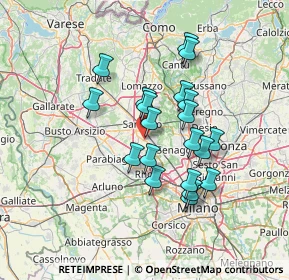 Mappa Via Bergamo, 21042 Caronno Pertusella VA, Italia (11.671)