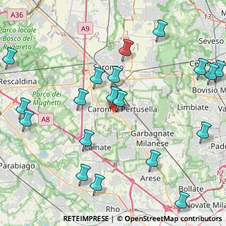 Mappa Via Bergamo, 21042 Caronno Pertusella VA, Italia (5.29053)