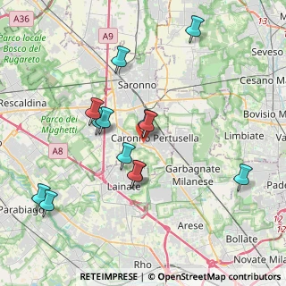 Mappa Via Bergamo, 21042 Caronno Pertusella VA, Italia (3.81077)