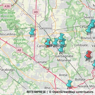 Mappa Via Bergamo, 21042 Caronno Pertusella VA, Italia (5.55571)