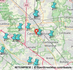 Mappa Via Bergamo, 21042 Caronno Pertusella VA, Italia (5.918)