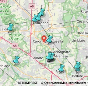 Mappa Via Bergamo, 21042 Caronno Pertusella VA, Italia (4.58929)