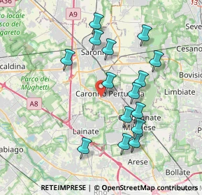 Mappa Via Bergamo, 21042 Caronno Pertusella VA, Italia (3.64533)