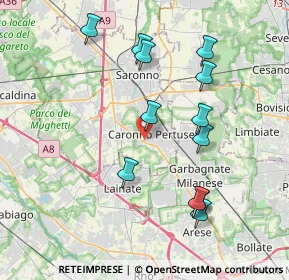 Mappa Via Bergamo, 21042 Caronno Pertusella VA, Italia (3.89917)