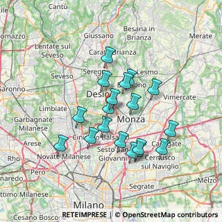 Mappa Via C. Battisti, 20835 Muggiò MB, Italia (6.08778)