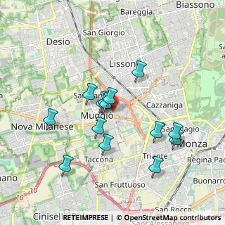 Mappa Via C. Battisti, 20835 Muggiò MB, Italia (1.63214)