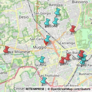 Mappa Via C. Battisti, 20835 Muggiò MB, Italia (2.69286)