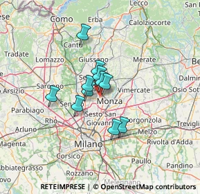 Mappa Via C. Battisti, 20835 Muggiò MB, Italia (8.29182)