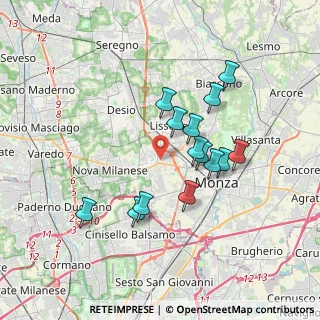 Mappa Via C. Battisti, 20835 Muggiò MB, Italia (3.12571)