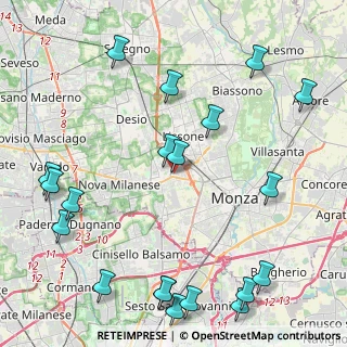 Mappa Via C. Battisti, 20835 Muggiò MB, Italia (5.716)