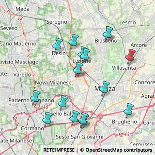 Mappa Via C. Battisti, 20835 Muggiò MB, Italia (4.36438)