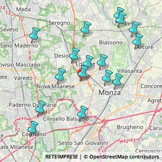 Mappa Via C. Battisti, 20835 Muggiò MB, Italia (4.4475)
