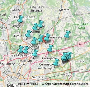 Mappa Via Remo Brambilla, 20863 Concorezzo MB, Italia (6.8)