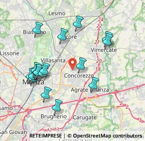 Mappa Via Remo Brambilla, 20863 Concorezzo MB, Italia (4.00529)