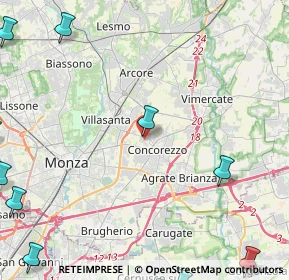 Mappa Via Remo Brambilla, 20863 Concorezzo MB, Italia (7.51636)