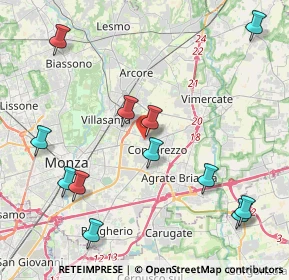 Mappa Via Remo Brambilla, 20863 Concorezzo MB, Italia (4.86833)