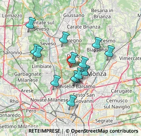 Mappa Viale delle Rimembranze, 20834 Nova Milanese MB, Italia (5.81643)