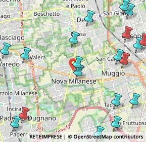 Mappa Viale delle Rimembranze, 20834 Nova Milanese MB, Italia (2.98684)