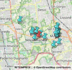 Mappa Viale delle Rimembranze, 20834 Nova Milanese MB, Italia (1.49421)