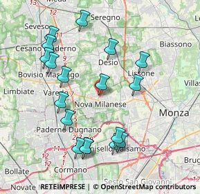 Mappa Viale delle Rimembranze, 20834 Nova Milanese MB, Italia (4.075)